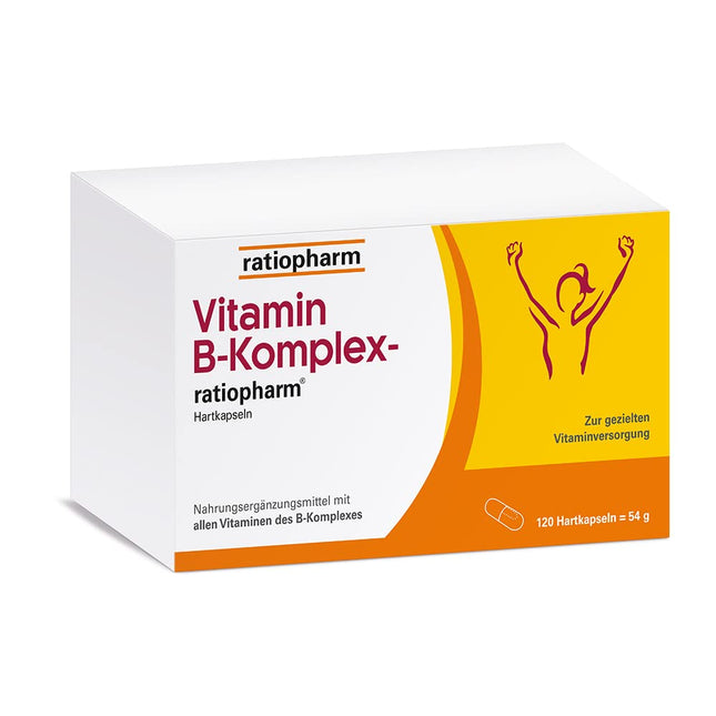 Vitamin B Complex-ratiopharm hard capsules: Combination preparation for targeted vitamin supply in cases of increased need for B vitamins, 120 capsules