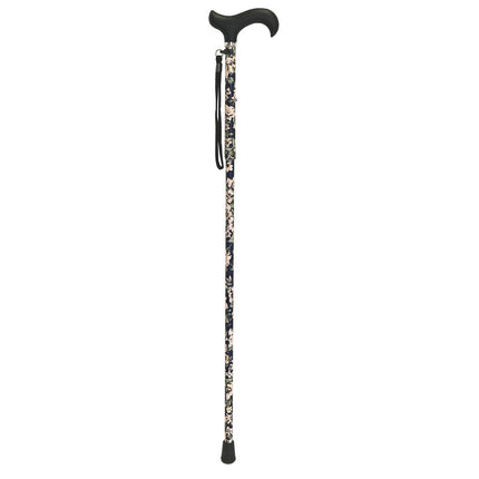 KMINA PRO - Walking Stick Women Flowers, Walking Stick Elegant, Aluminum Height Adjustable, Men Adjustable, Blue