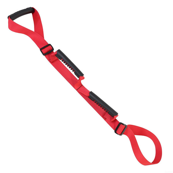 Mobility aid for leg lifts and rehabilitation, comfortable belt with handle loops