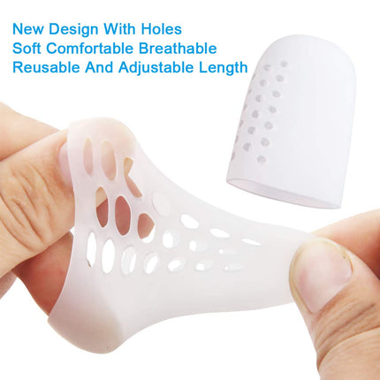 Big toe toe protector, 10 pieces of gel toe caps, breathable big toe caps, against blisters and calluses | Toe pads, toe plasters, toe separators for big toes.