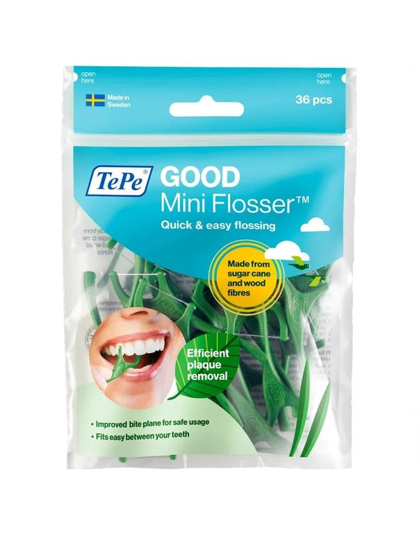 TePe GOOD Mini Flosser, Green, 36 pieces