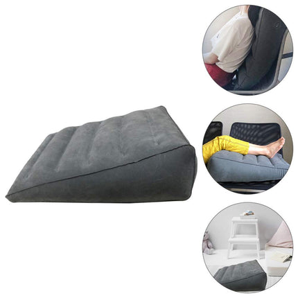 Healifty Inflatable Wedge Pillow, Triangular Portable Bed Wedge Leg Support Pillow for Post Surgery Pain Relief, Ankle Injury, Sleeping, Travel