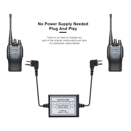 Walkie Talkie Repeater Box, K Head Walkie Talkie Two Way Repeater Box for