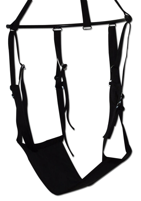 You2Toys Love Swing - Sex Swing for Couples, Love Swing for the Ceiling, Erotic Swing, Load Capacity up to 120 kg, Various Sex Positions, Black