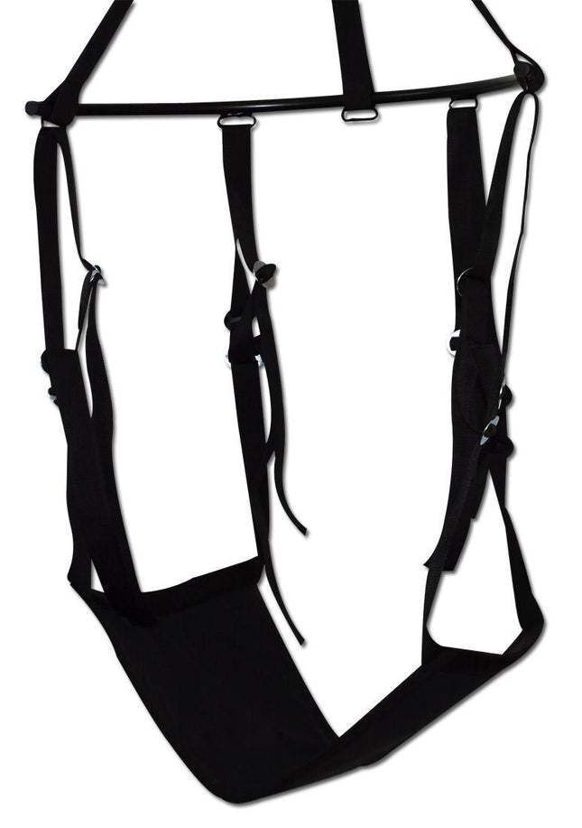 You2Toys Love Swing - Sex Swing for Couples, Love Swing for the Ceiling, Erotic Swing, Load Capacity up to 120 kg, Various Sex Positions, Black
