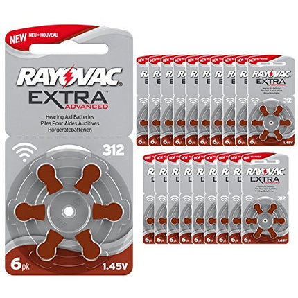 Rayovac Extra 120 Advanced No. 312 hearing aid battery Zinc Air (P312 PR41 ZL3)