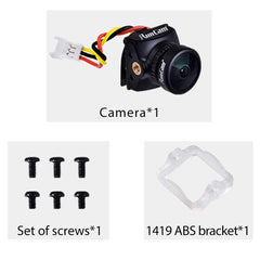 RunCam Nano 2 FPV Camera 1/3" 700TVL CMOS FPV Camera 1.8mm (M8) FOV 170° PAL/NTSC Not Switchable 3.2g Mini Action Cam for RC FPV Drone Tinywhoop Cinewhoop