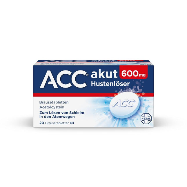 ACC acute 600 cough suppressant effervescent tablets, 20 pcs