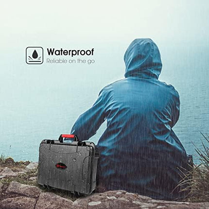 Smatree 10.2 Liter Waterproof Thicken Hard Case for DJI Mini 3 Pro, DJI Mini 4 Pro &amp; RC Battery Accessories (Drone and Accessories Not Included)