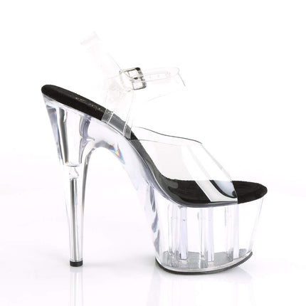 Pleaser ADORE-708 Women's Platform High Heels, Black/CLR/CLR, EU 44 (US 13)