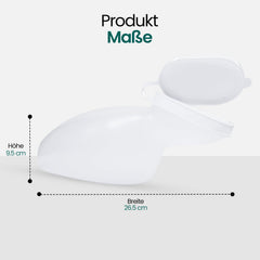 Hygiene100 Female Urinal Bottle, 1 Liter/1000 ml, Durable, Translucent Plastic Urinal Bottle with Leak-Proof Screw Cap, Easy-Read Measuring Lines, Portable for Travel