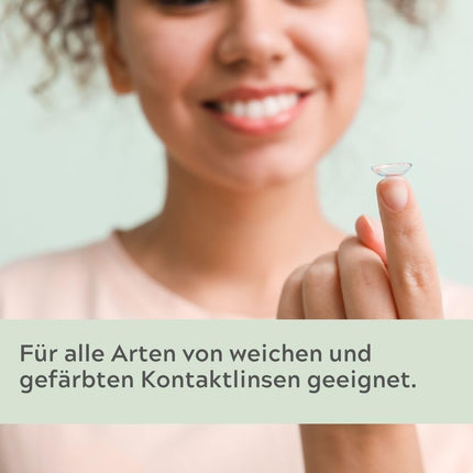 MAGNIVISION All-in-One Solution Comfort, 100ml (travel size) for soft contact lenses, for cleaning and storing soft contact lenses, borate-free, Made in Europe