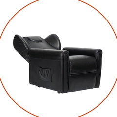Sime LV-P2 ADJUSTABLE electric recliner chair, vertical, 2 motors, independently adjustable backrest, footrest 2 wheels, seat height 10 cm adjustable, leather, electric stand-up aid, black