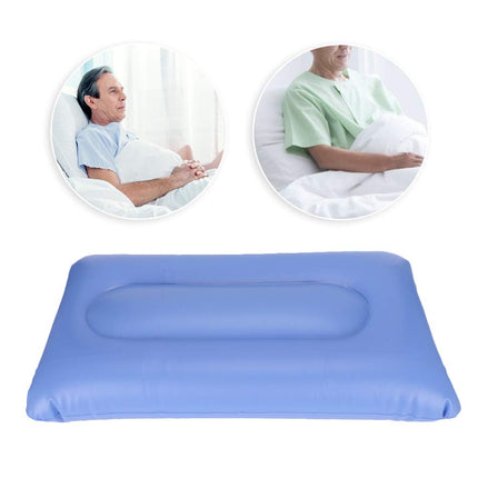 Pongnas Air Inflatable Mattress, Pressure Relief &amp; Decubitus, Prevention of Decubitus Treatment Pain Relief Cushion with Pump, for Elderly Care (55 x 32 cm)
