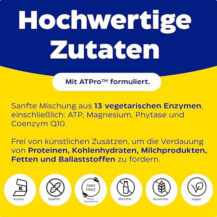 Enzymedica - Digest Gold, fast-acting enzyme formula, reduces gas and bloating, improves nutrient absorption and energy, gluten-free, dairy-free, vegetarian, 90 capsules
