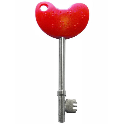NRS Healthcare Easy Turn Disabled Toilet Access Key with Red Handle