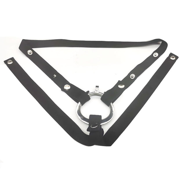 QgLust New Penis Cage Fixed Auxiliary Belt Cock Cage Chastity Belt Men Belt Men CB Ring Elastic Anti-fall