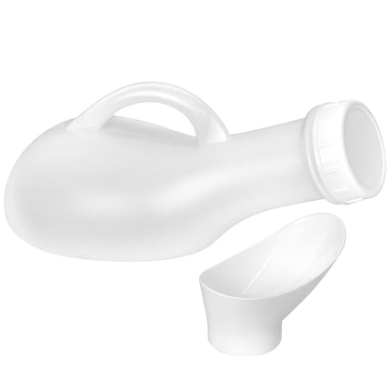 Urinal bottles for men and women, plastic urine bottle, pee bottle with screw cap, portable toilets, urinals for on the go, emergency 1000 ml