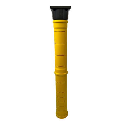 Powermat drainage drain soakaway for HAT KG pipes, DN 110, vertical outlet made of polypropylene (PP), yellow, round, 1000 mm long, 150 mm wide, 1000 mm high, walkable and drivable