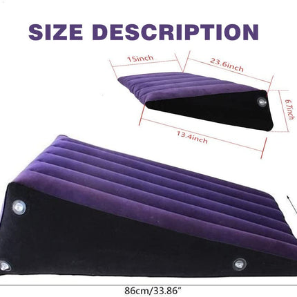 Sex Pillow Set, 2 Pack Sex Aid Ramp Inflatable Magic Sofa Combination Triangle Pillow Supportive Wedge Posture Versatile Cushion Toys Body Support Pillow for Couples