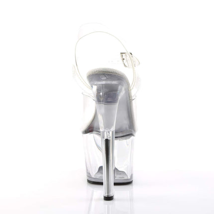 Pleaser SKY-308, women's platform sandals, transparent (transparent (Clr/Clr)), 38 EU (5 women's UK)