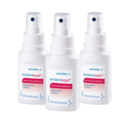 Schülke 3x 50 ml Schülke Octenisept® Wound Disinfectant Antiseptic Wound Treatment, Painless