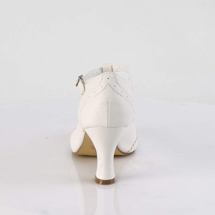 Pleaser Women's Flapper 26 T-Bar - White (Wht Pu) - 40 EU (7 UK)