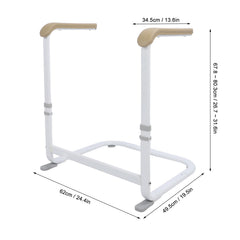 SEVEWAGE Chr Couch Riser, 6-way height adjustable, non-slip couch lifting aid for the mobility of elderly people and daily standing and sitting, with TPE handles
