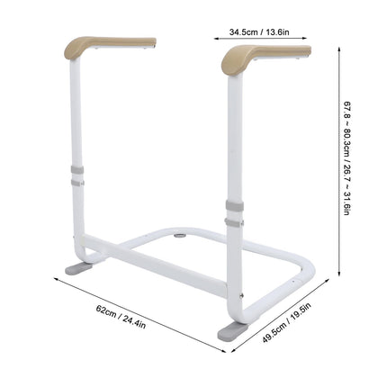 SEVEWAGE Chr Couch Riser, 6-way height adjustable, non-slip couch lifting aid for the mobility of elderly people and daily standing and sitting, with TPE handles
