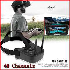 5.8GHz FPV Goggles, Arris VR-009 Video Headset 5.8G 40CH HD 3'' LCD Display Mini FPV Goggles for FPV Quadcopter Drones - RC Parts and Accessories