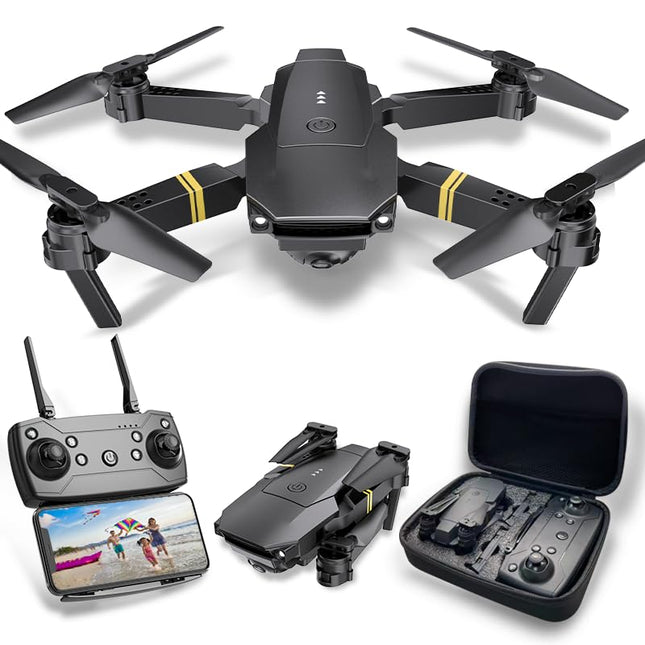 Drone with 1080P Camera, Beginner RC Quadcopter Drone for Kids, FPV Mini Drone, Altitude Hold, One-Key Takeoff/Landing, 3D Flip. Gifts for Girls/Boys (Dark-011)