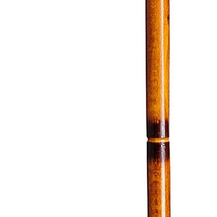 S &amp; B wooden support stick, decorated with stripes, 92 cm, very robust (613) Caminar Stick for the elderly, brown