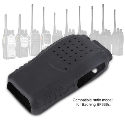 2-Piece Radio Walkie Talkie Case Soft Silicone Radio Holster Case Protector for BF888s Walkie Talkies