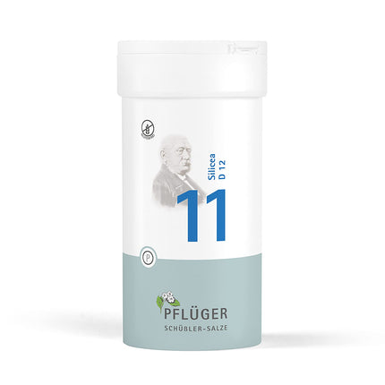 PFLÜGER Schüßler Salts No. 11 Silicea D12 - 400 tablets - The salt of hair, skin, and connective tissue - gluten-free