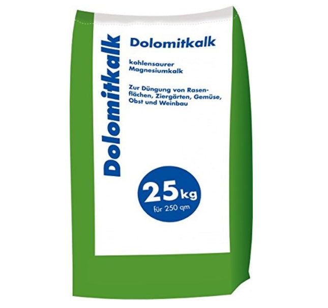Dolomite lime lawn lime - to prevent moss formation in lawns with calcium and plenty of magnesium 25 kg