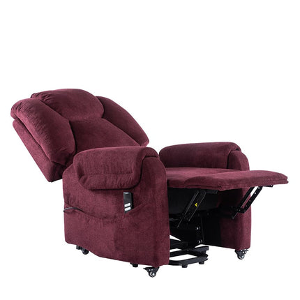 POLTRONE ITALIA Sofia 2 Motors PERSONALIZED TV armchair with electric stand-up aid Medical device 2 wheels Micro-spring seat stain-resistant senior armchair relax chair Red