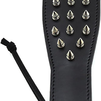 Sex SM leather paddle erotic paddle whip BDSM with one-sided rivets erotic leather flogger whip cosplay sex toy for adults sex spanking toy accessories adult sex toy for couples SM role play