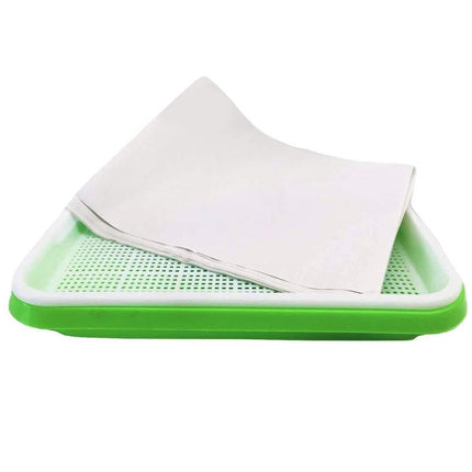 Fuuner 6 Pack Seed Germination Tray, Seedling Tray Germination Trays Greenhouse Effect Propagator Seed Germination Hydroponic Seeding Germination Greenhouse Tray for Family Garden Indoors and Outdoors