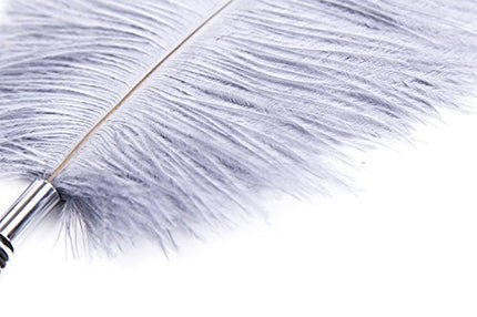 xinshibao Bondage Set Feather Tickler Stroker, Love Feather &amp; Pampering Massage Feather Pompom with Satin Eye Mask Blindfold Sex Toy for Couples