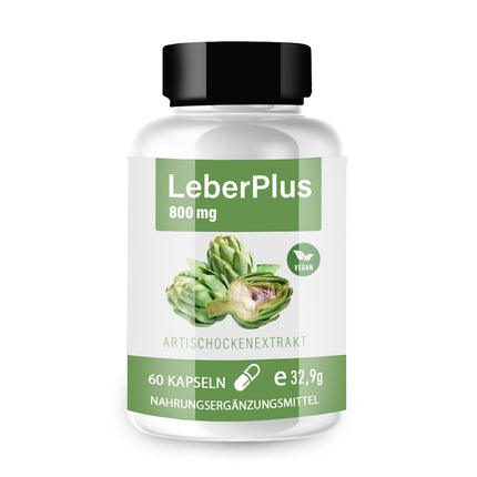 LiverPlus Capsules – Natural support for liver function | High-dose liver care with herbs &amp; nutrients | Against fatty liver disease | Metabolism | Vegan capsules