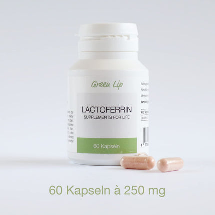 Lactoferrin 250 mg – High-dose 60 capsules for 60 days | Pure immune protein | Made in Germany | No artificial additives