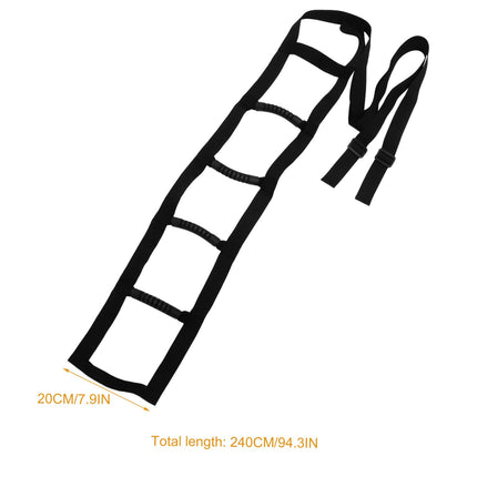 SEWOART Bed Ladder Standing Aid with Handle Support Rope for Seniors Assistive Device for Sitting and Standing in Bed Ideal for Elderly People and Patients in Recovery