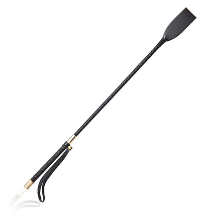 BDSMAGE 2-Piece BDSM Set, 1 Piece 11.8-Inch Leather Riding Crop † 1 Piece Long Soft Feather Tickler, Sexy Toy Role Play Flirting Game, Spanking Paddle for Adults, Sex Games for Couples