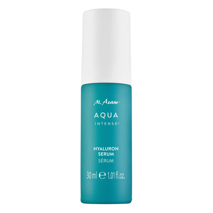 M. Asam AQUA INTENSE Hyaluron Serum (30 ml) – High-dose moisturizing serum with patented hyaluronic acid complex, plumps and reduces wrinkles, perfume-free, ideal for sensitive skin