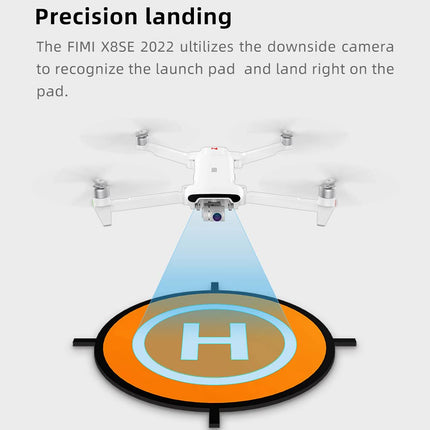 FIMI X8SE 2022 V2 Drone with 4K HD Camera, 10km Control Distance, Brushless 3-Axis Gimbal, 35 Minutes Flight Time, Level 8 Wind Resistance, Professional RC Quadcopter, 2 Batteries + MP