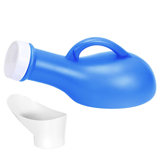 Urinal Bottles for Men Women Plastic Urinal Bottle Lid Pee Bottle 1000ml Urine Bottle Unisex Portable Toilets Urinals for Car Travel Camping