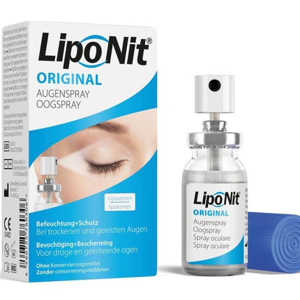 Lipo Nit® Original Eye Spray for dry eyes 10ml - also suitable for children - Helps with tired, burning, and irritated eyes - Preservative-free - with liposomes