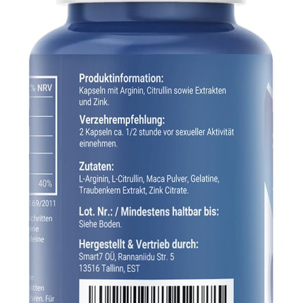 FCK-NOW Capsules V2 high-dose – extra strong for the active man who prefers fun – effective capsule free of chemicals – better performance pre-programmed, 500 mg