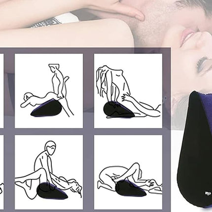 Sex Pillow Sex Lumbar Pillow Inflatable Wedge Triangle Pillow Sex Love Position Furniture Erotic Sex Travel Pillow for Couples