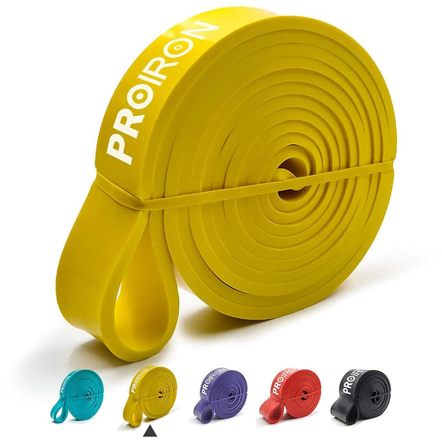 PROIRON Resistance Bands, Resistance Bands Set for Strength Training, Pull-Up Fitness Bands, Bands Strength Training for Fitness/Sports/Muscle Building/Pull-Ups/Yoga/Crossfit - ONE Yellow (18-31 kg)